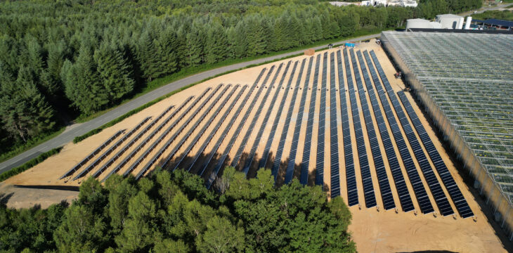 Centrale solaire thermique alimentant de serres maraichères