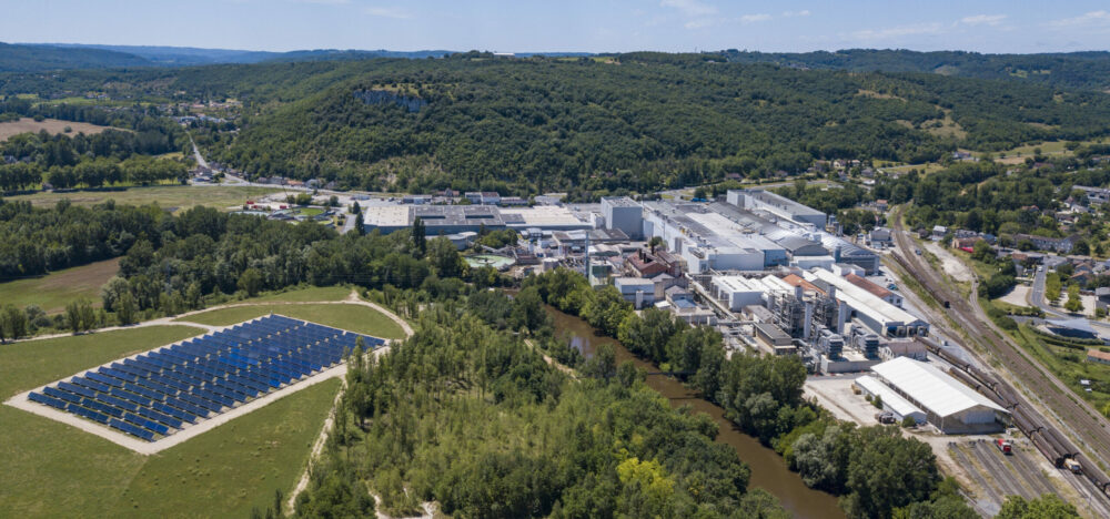 la centrale de chaleur renouvelable condatsol qui alimente l'usine à papier Condat