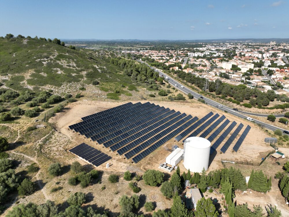 Terrain d'implantation de la centrale solaire Narbosol