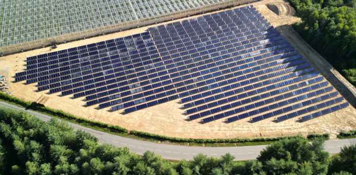 Champ de capteurs solaires thermiques