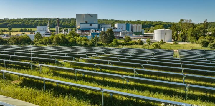 LACTOSOL solar thermal collectors field and storage