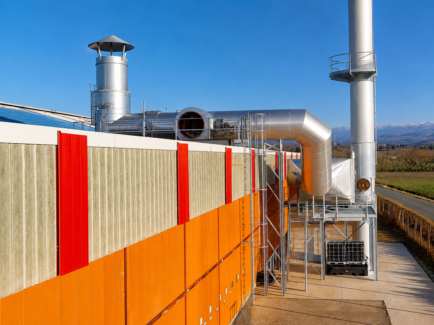 Installation de récupération de chaleur fatale industrielle