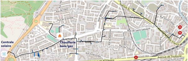 Implantation du réseau de chaleur de la Ville de Narbonne
