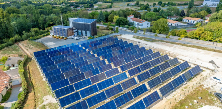 Centrale solaire thermique du réseau de chaleur urbain de la ville de Pons