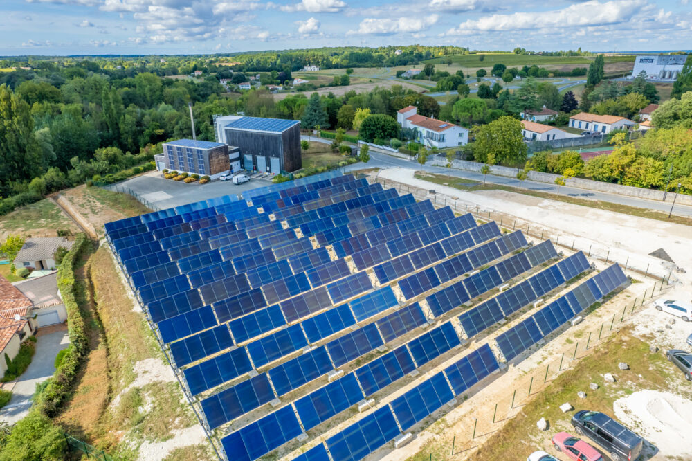 Pons district heating network's solar thermal plant